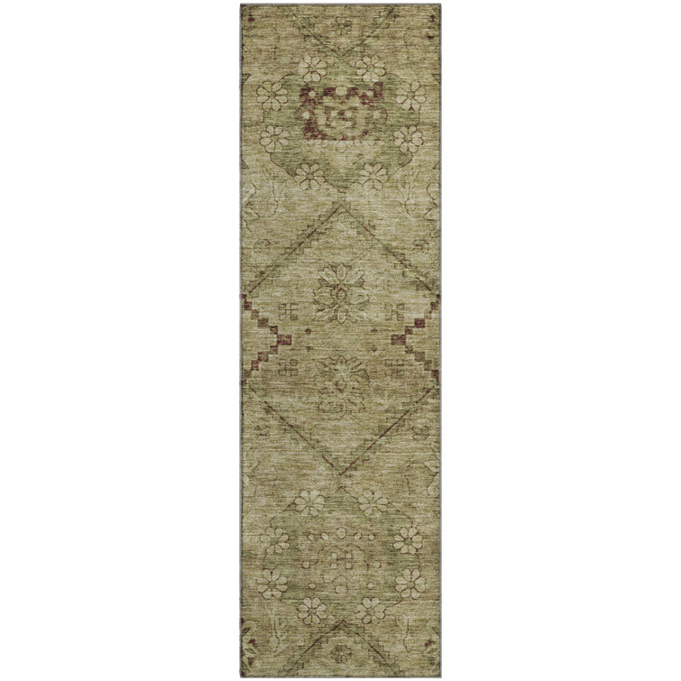 Premium Machine Washable Prisco Brown Rug