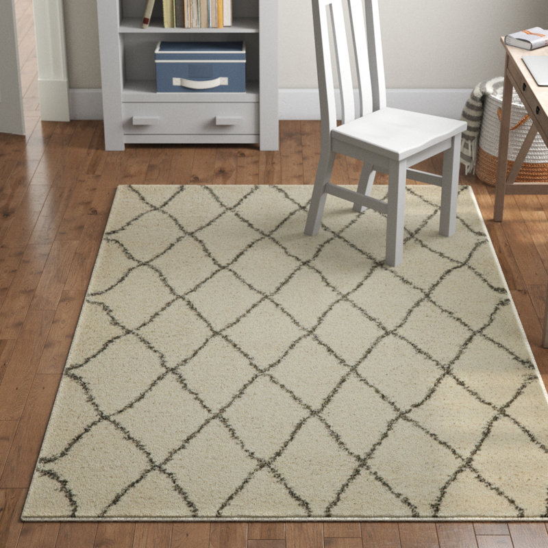 Geometric Shag Area Rug