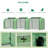 Mini Walk-In Greenhouse, Heavy Duty PE Cover with Sturdy Steel Frame & Roll-Up Zipper Door, Portable Garden Plant Tent for Indoor, Outdoor, Balcony or Patio - 117x39x31 Inches