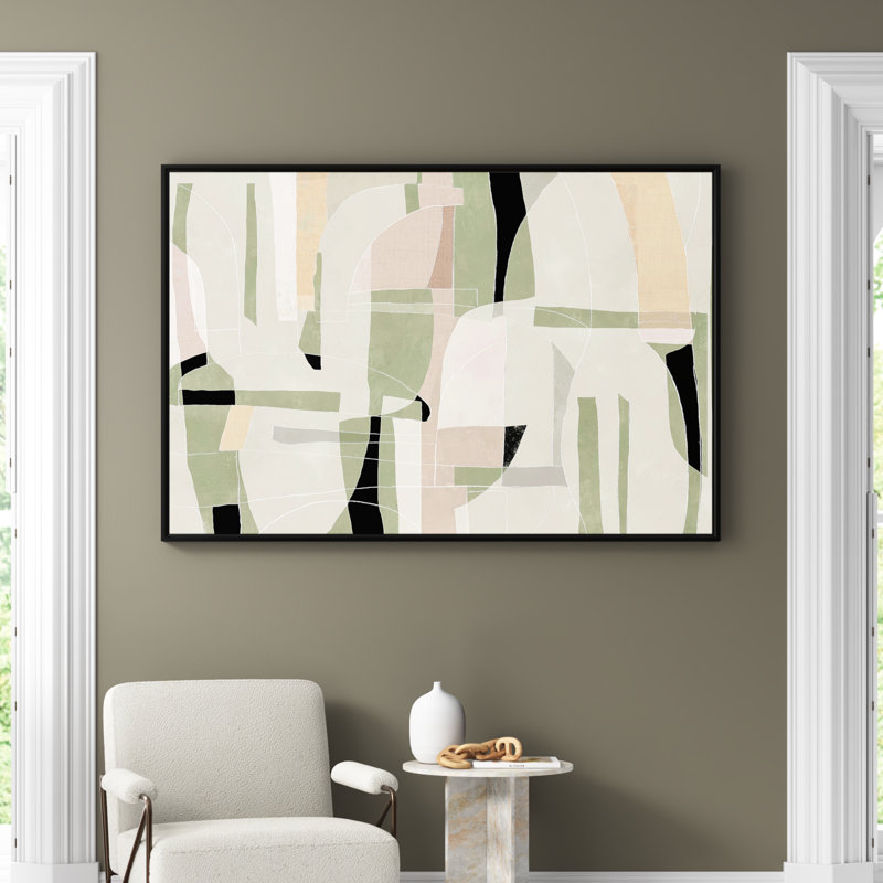 Brienne Sunny Barcelona - Floater Frame Canvas, Black, 61.5" W x 41.5" H