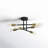 Chanetta 6-LIight Sputnik Chandelier Semi Flush Mount