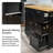 Nacimo Rolling Kitchen Island Cart With Rubberwood Drop-Leaf Countertop-880696825