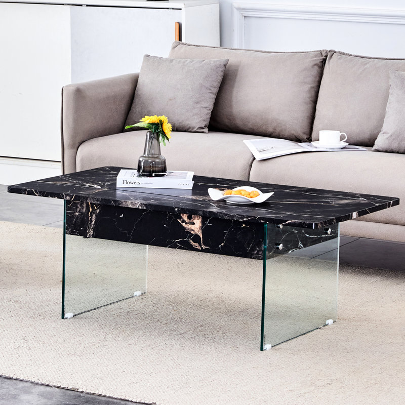 Table basse à plateau relevable Modern Living, Noir