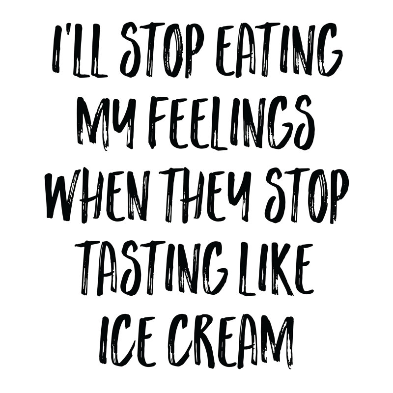 Ice Cream Feelings - Wrapped Canvas Print, 30cm H x 30cm W x 3.8cm D