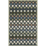 Erin Gates by Momeni Abbot Hand Tufted Wool Geometric Blue Area Rug
