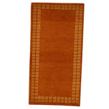 High-Quality Hand-Knotted Rust Area Rug
