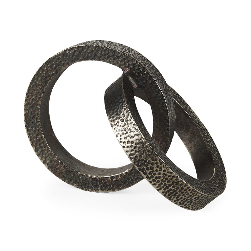 Cercles métalliques joints, Gris