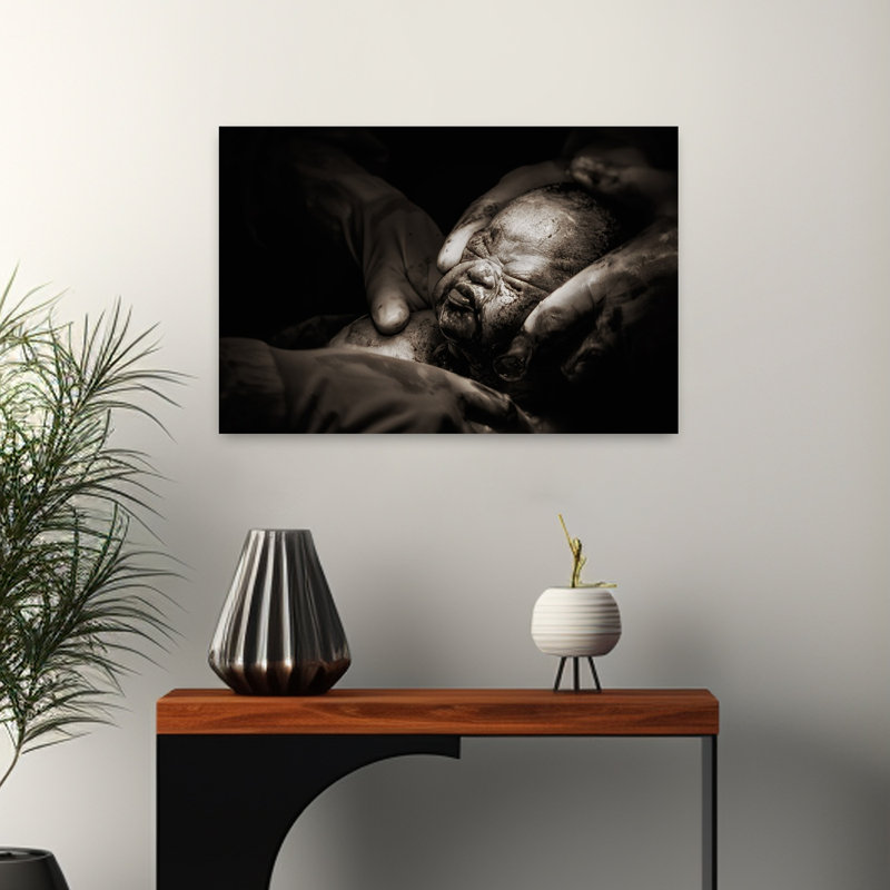 Miracle de la Naissance - Affiche d'architecture contemporaine abstraite, 16" H x 24" W