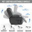 Fauteuil inclinable à double moteur en cuir à deux positions Infinity Power Lift-1761797786
