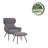 Cathalina Fabric Wingback Accent Chair with Ottoman-283539030