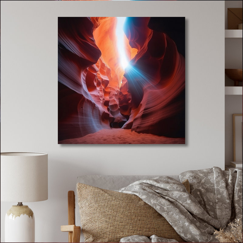 " Magical Lower Canyon III ", 23" H x 23" W, Metal
