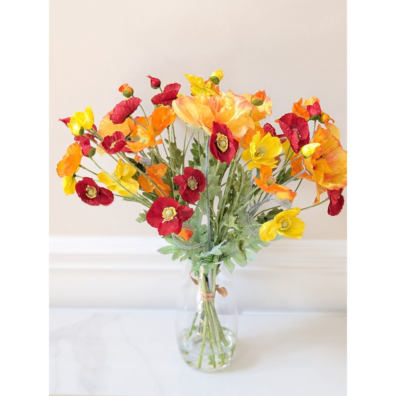 Arrangement floral coquelicot