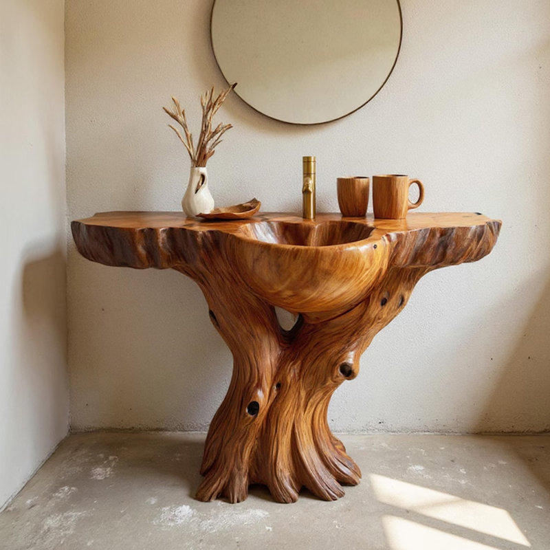 Décoration de meuble-lavabo intégré