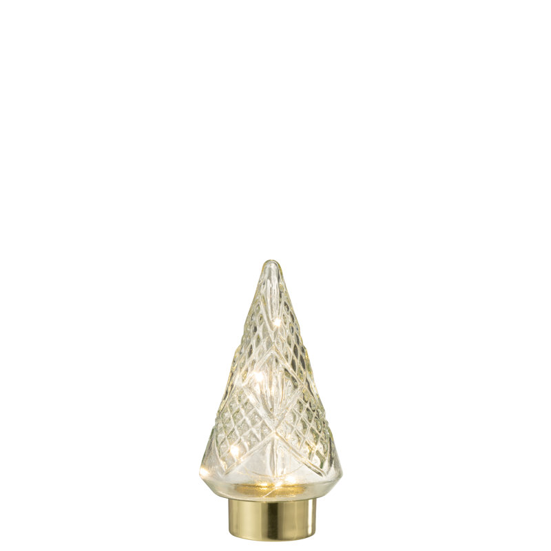 Piper Christmas Tabletop Tree, 24.5cm H x 13cm W x 13cm D, Transparent