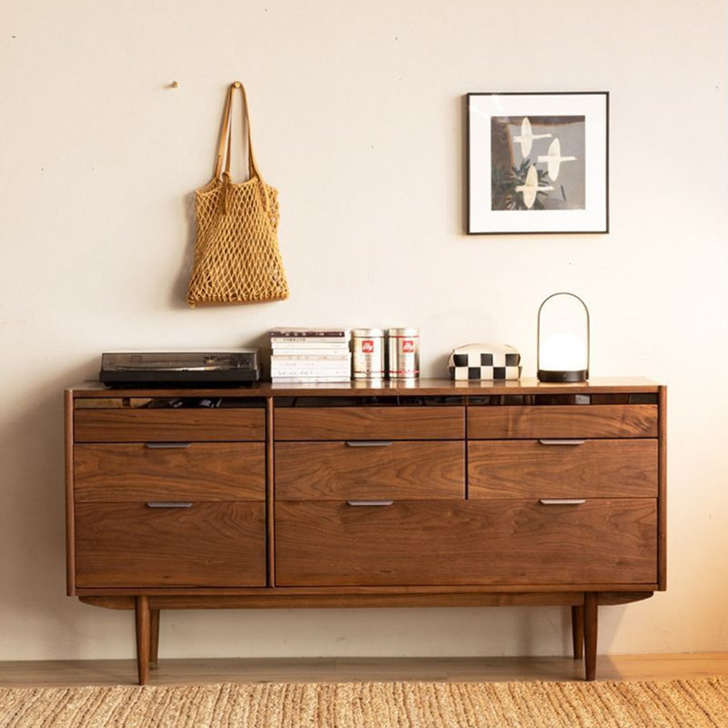 Round And High Legged Buffet Table