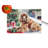 Cocker Spaniel Cozy Christmas Glass Cutting Board Large