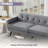 78'' Square Arms Sofa With Ottoman-45835973