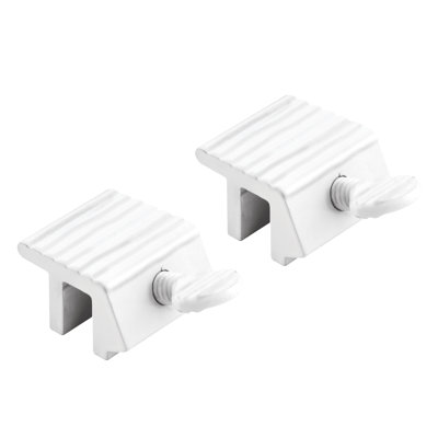 Prime-Line Sliding Window Lock, 1 in., Heavy Duty, Extruded Aluminum, White