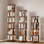 Bibliothèque rotative 100% bois massif sur roulettes-965331528