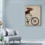 « basset hound on bicycle », reproduction d’impression sur toile tendue-33416772