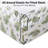 HLC.ME Color Block Printed Floral Bed Sheets - 4 Piece Patterned Bed Sheet Set - Wrinkle Resistant & Soft - Fits Mattresses Up To 15 Inches Deep (Queen, Blue)-121334216-121334219