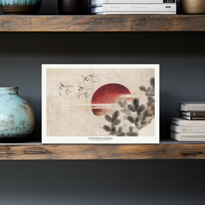 Art mural contemporain abstrait Katsushika Hokusai
