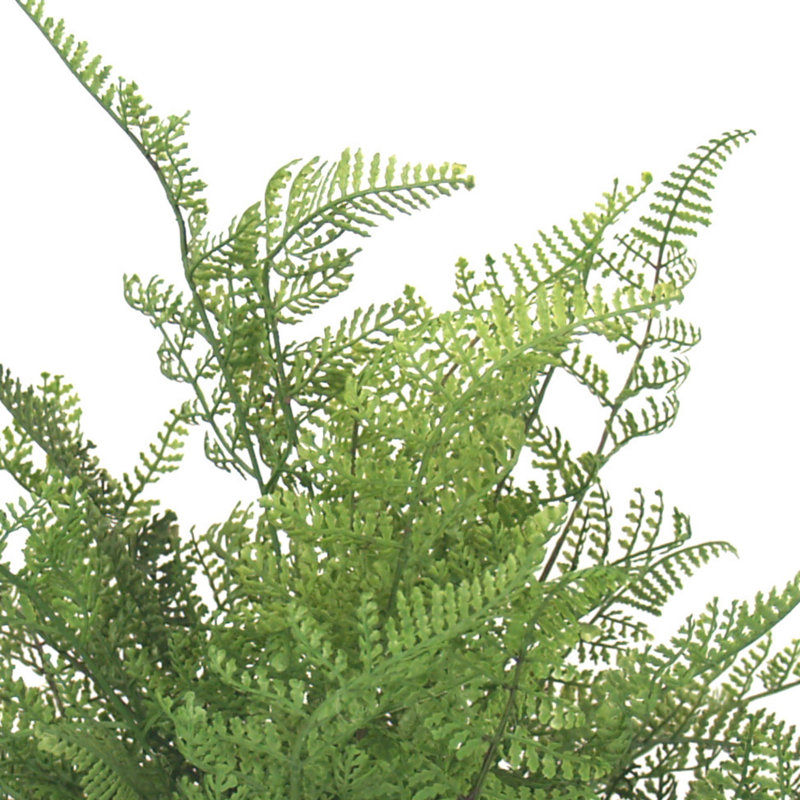 Faux Fern Plant in Glass Vase