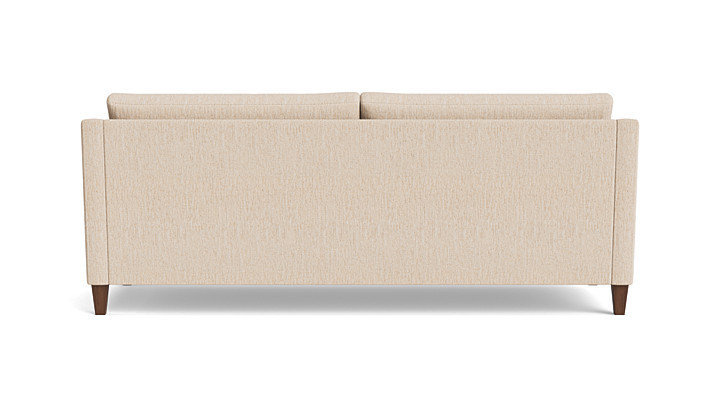 Vera Sofa (85"), Walnut Finish (Angled), Performance Weave - Tan