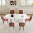 Oval Dining Table Set With 4-6 Matching Chairs For Dining Room-564638314-564638315