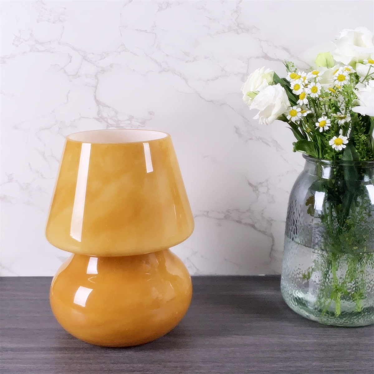 Ivy Bronx Glass Table Lamp | Wayfair