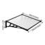 17 Stories 120cm W x 90cm D Plastic Cover Retractable Door / Window Awning
