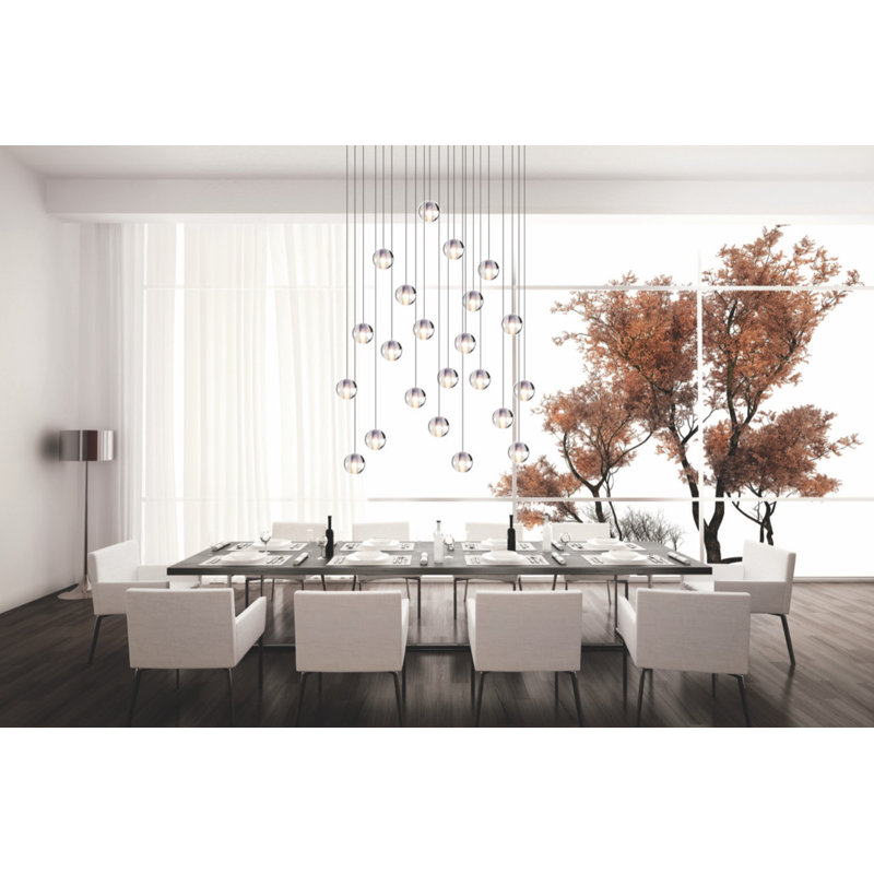 Luminaire suspendu sphère 22 lumières