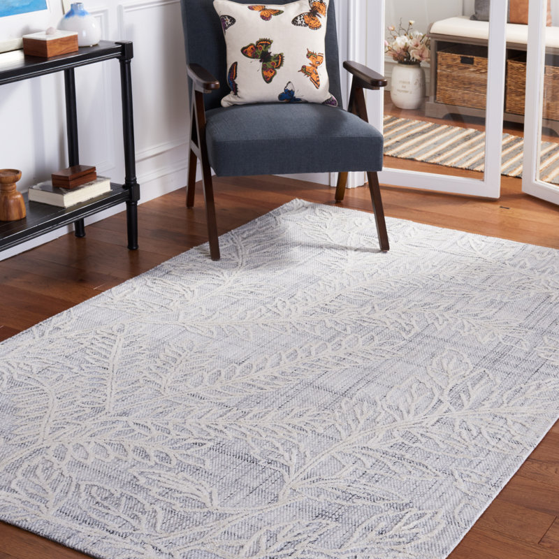 Tapis floral touffeté à la main Marbella, Rectangle de 5 pi x 8 pi