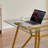 70.9" Rectangular Dining Table Glass Dining Table, Suitable For 1-8 People, Modern Style Home Kitchen Dining Table, Equipped With Sturdy Metal Table Legs-1638125403