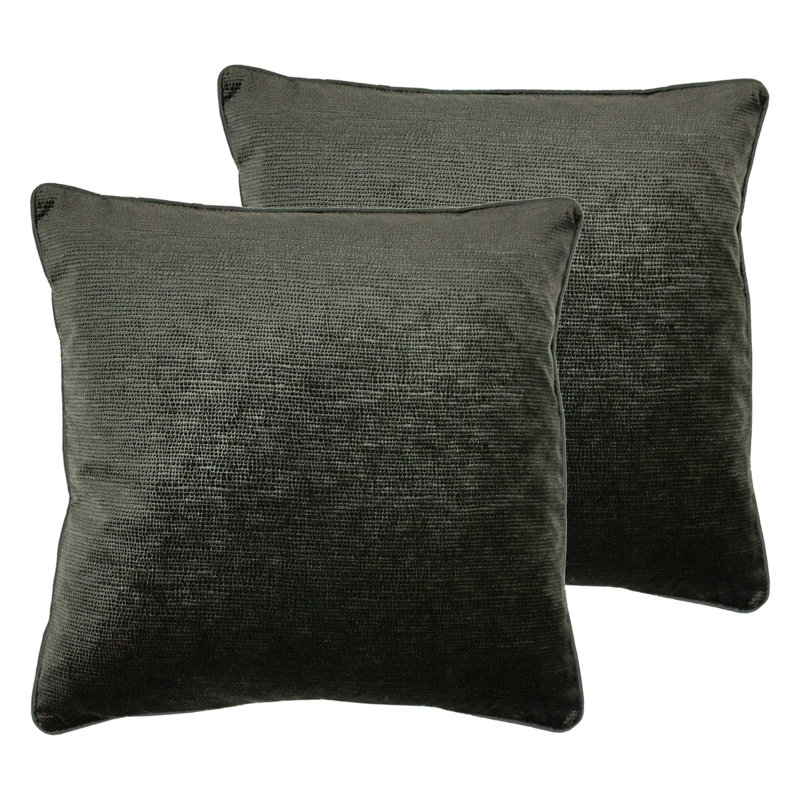 Stella Square Cushion, Black