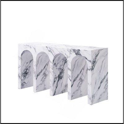 Fritzy Engineered Stone Console Table
