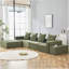 Boneless 4-Seat Modular Sectional Sofa With Oversized Chaise And Ottomans For Compact Living Spaces.-651807647