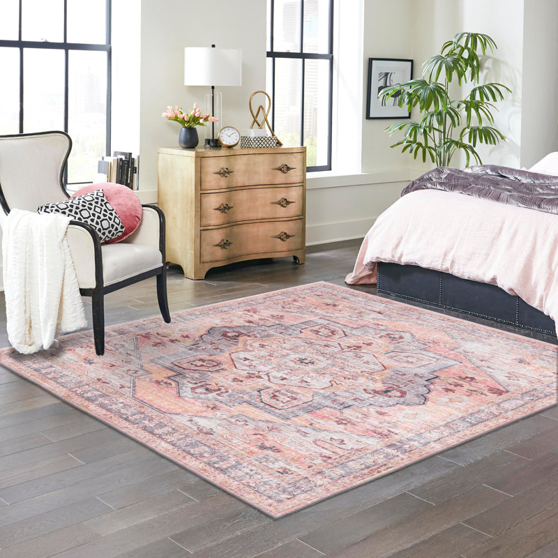 Engebretson Oriental Indoor Rug, Square 5'3"