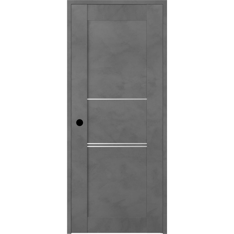 Porte standard lambrissée Avon 07 3H, 17,75 po x 79,37 po, Chêne Veralinga, Gauche