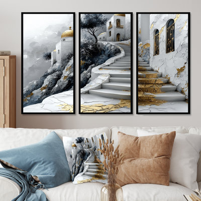 Istanbul Gold Eastern Anatolia Village IV - Istanbul Wall Art Living Room Set
