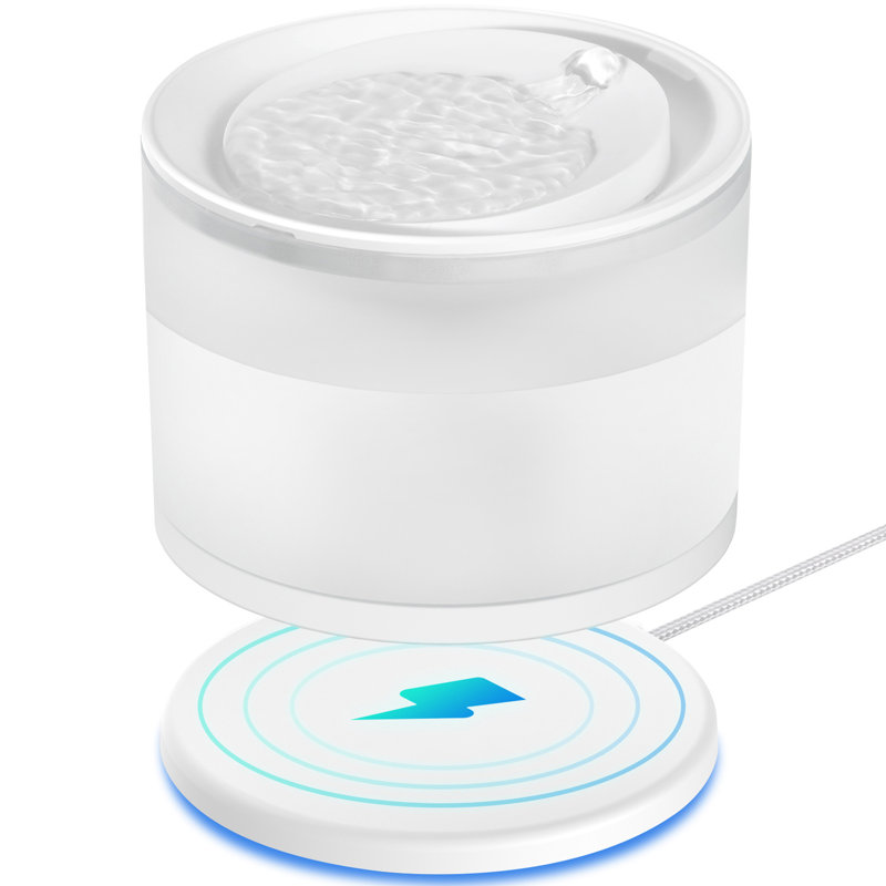 Automatic Water Dish Quiet Cat Drinking Fountain With Wireless Pump