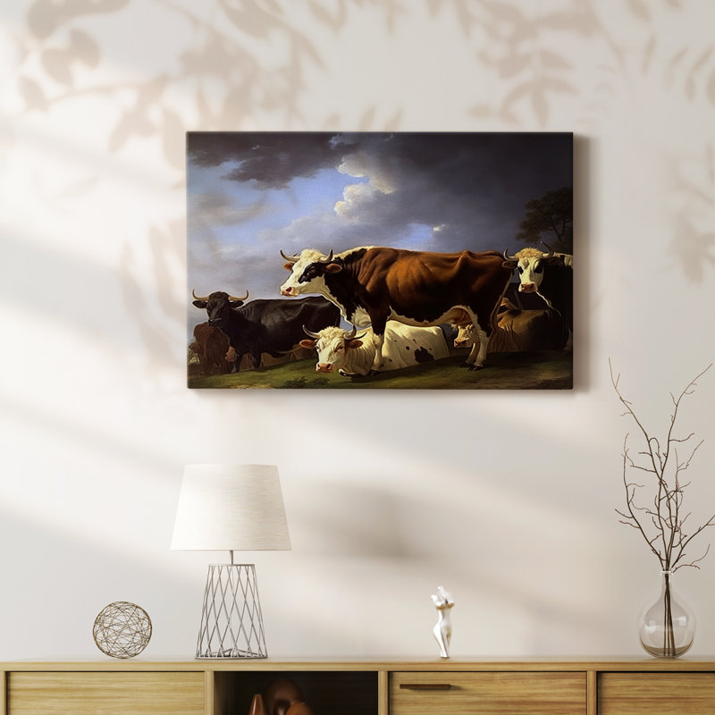Animaux, série de paysages, H 12 po x l 18 po