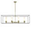 Luminaire suspendu linéaire à 6 lumières pour îlot de cuisine Portico-953632363-953632684-953632704