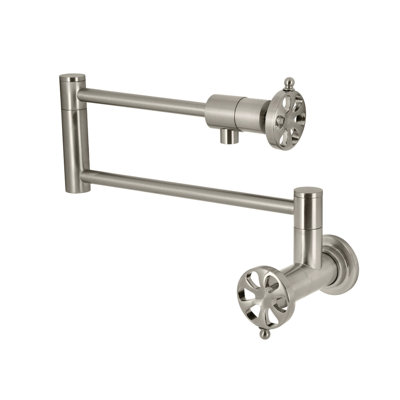 Kingston Brass Belknap Two-Handle 1-Hole Wall Mount Pot Filler Faucet