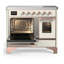 Majestic III Series 40 Inch Induction Range with 6 Induction Elements in Stainless Steel (Brass Trim)-1837201733-1837201738