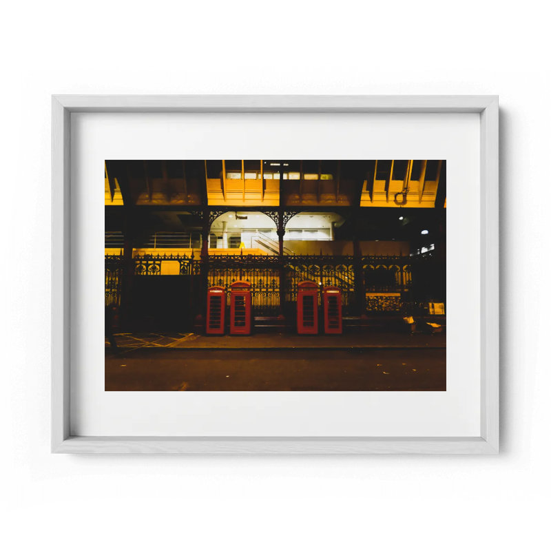 London Calling Print by Joseph Regan, 26" H x 36" W x 0.75" D, White
