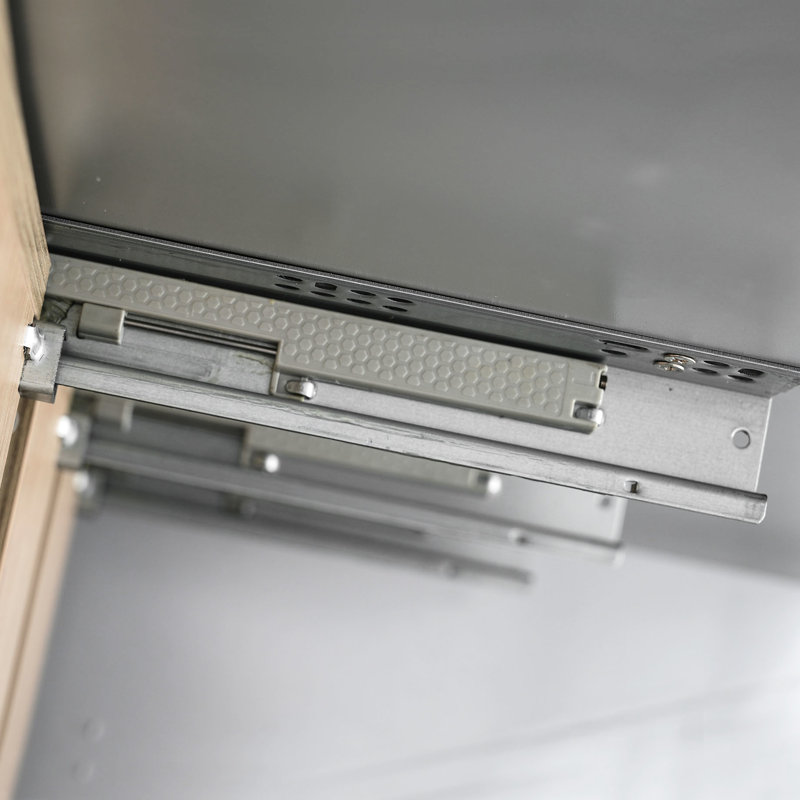 Meuble-lavabo de 36 po, lavabo en céramique, quatre tiroirs à fermeture en douceur, deux portes, poignées en aluminium, rangement intelligent, idéal pour une mise à niveau de style Shaker de 36 po, matériau multiple facile à nettoyer, solution de rangement