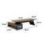 Bureau de direction moderne en L brun-129228099