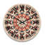 Horloge murale élémentaire moderne en bois et rouge Serenityin-598221847