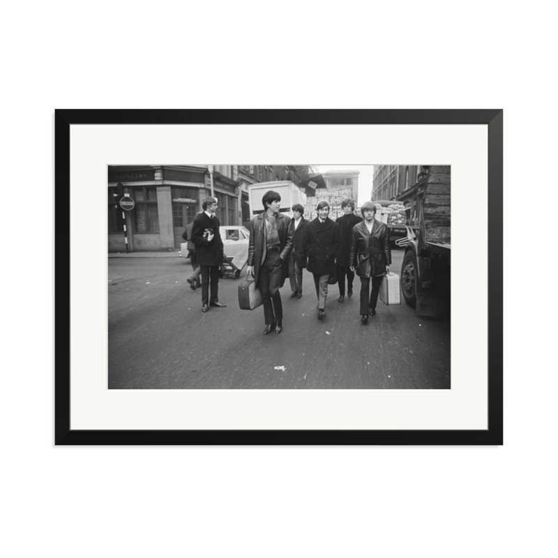 The Early Stones, 23" H x 31" W, Black